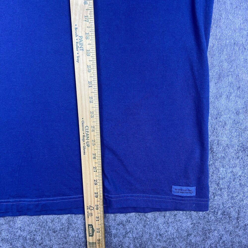 Life Is Good Men's Crusher Tee Classic Fit Football 100% Cotton Blue Size XL - Picture 8 of 12